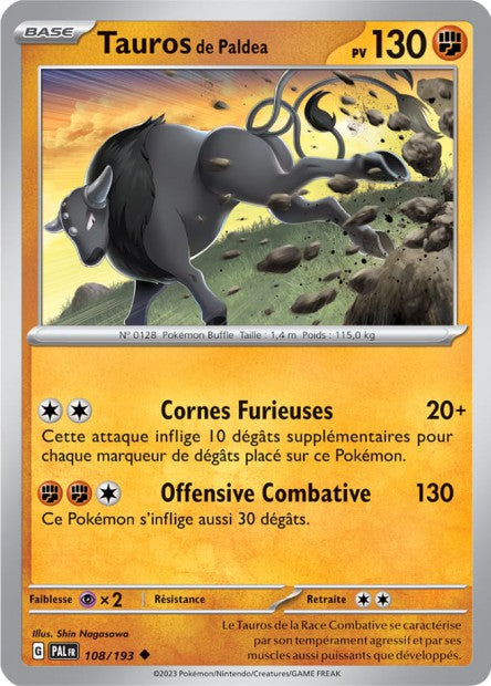 108/193 - Tauros de Paldéa - EV02 Évolutions à Paldea