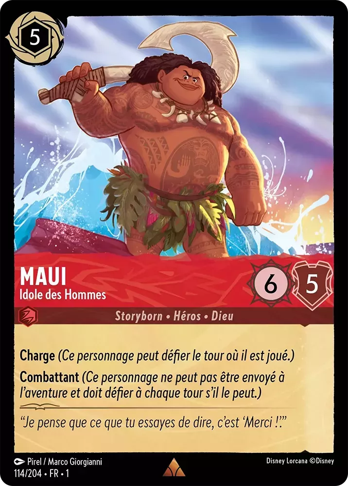 114/204 - Maui - Lorcana : Premier Chapitre