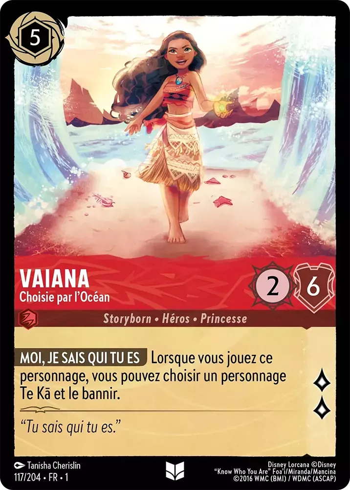 117/204 - Vaiana - Lorcana : Premier Chapitre