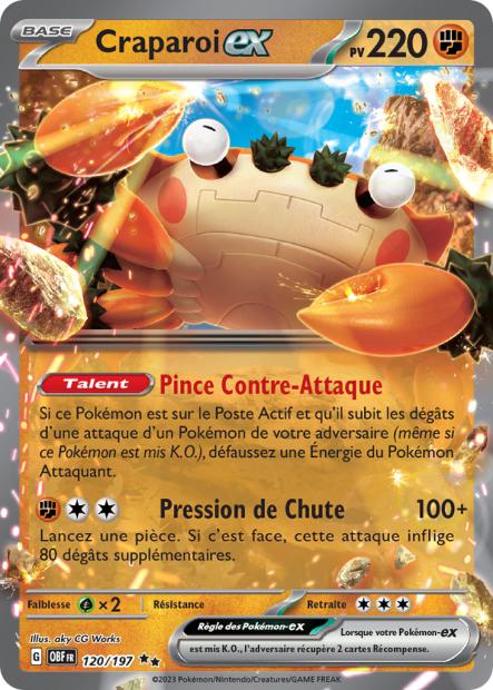 120/197 - Craparoi ex - EV03 Flammes Obsidiennes