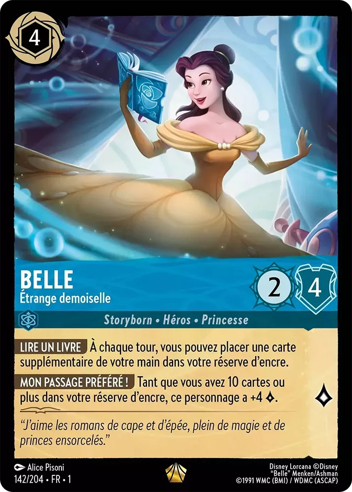 142/204 - Belle - Lorcana : Premier Chapitre