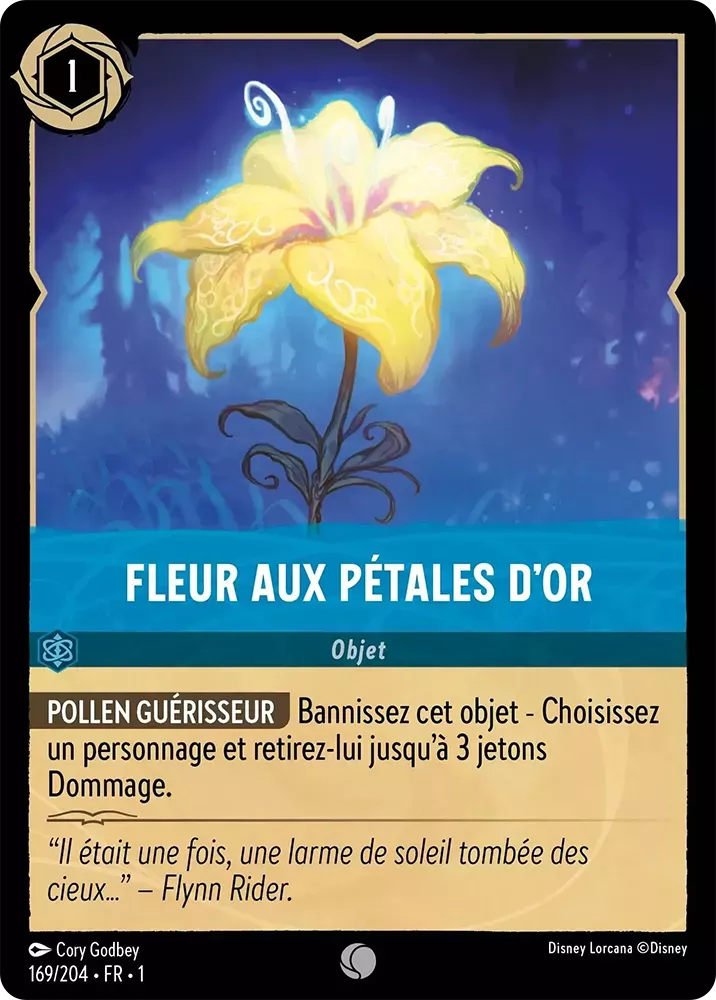 169/204 - Fleur aux pétales d'or - Lorcana : Premier Chapitre