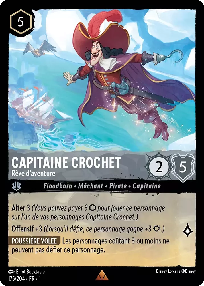 175/204 - Capitaine Crochet - Lorcana : Premier Chapitre