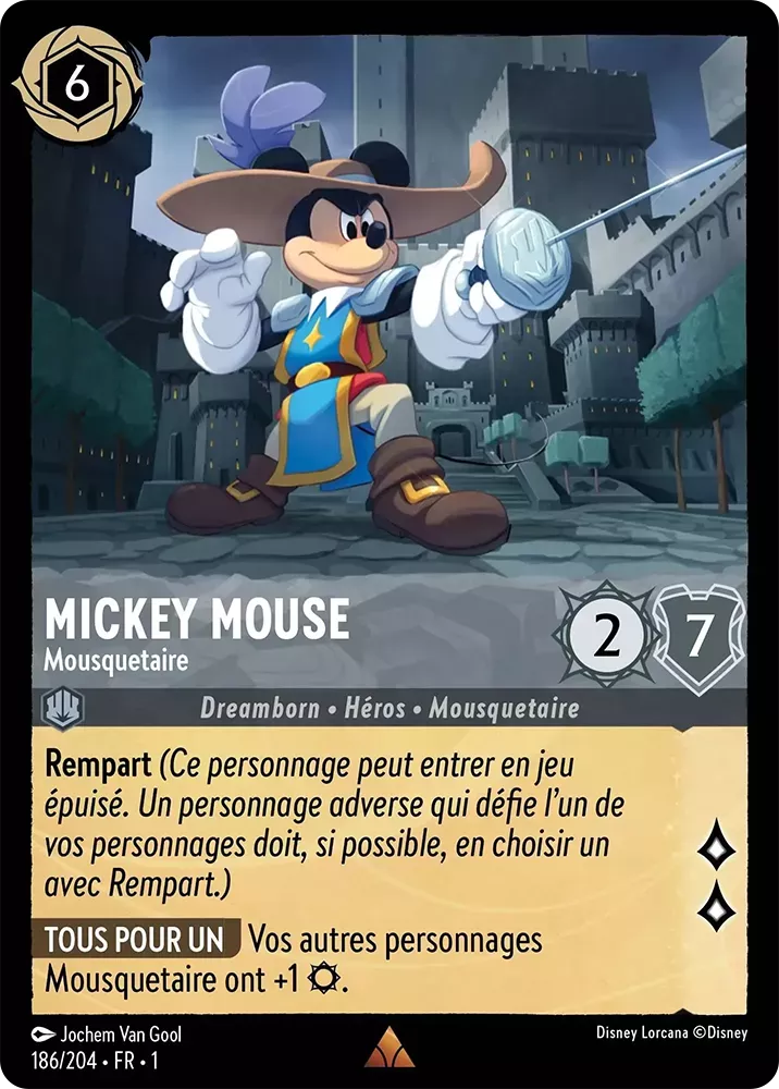 186/204 - Mickey Mouse - Lorcana : Premier Chapitre