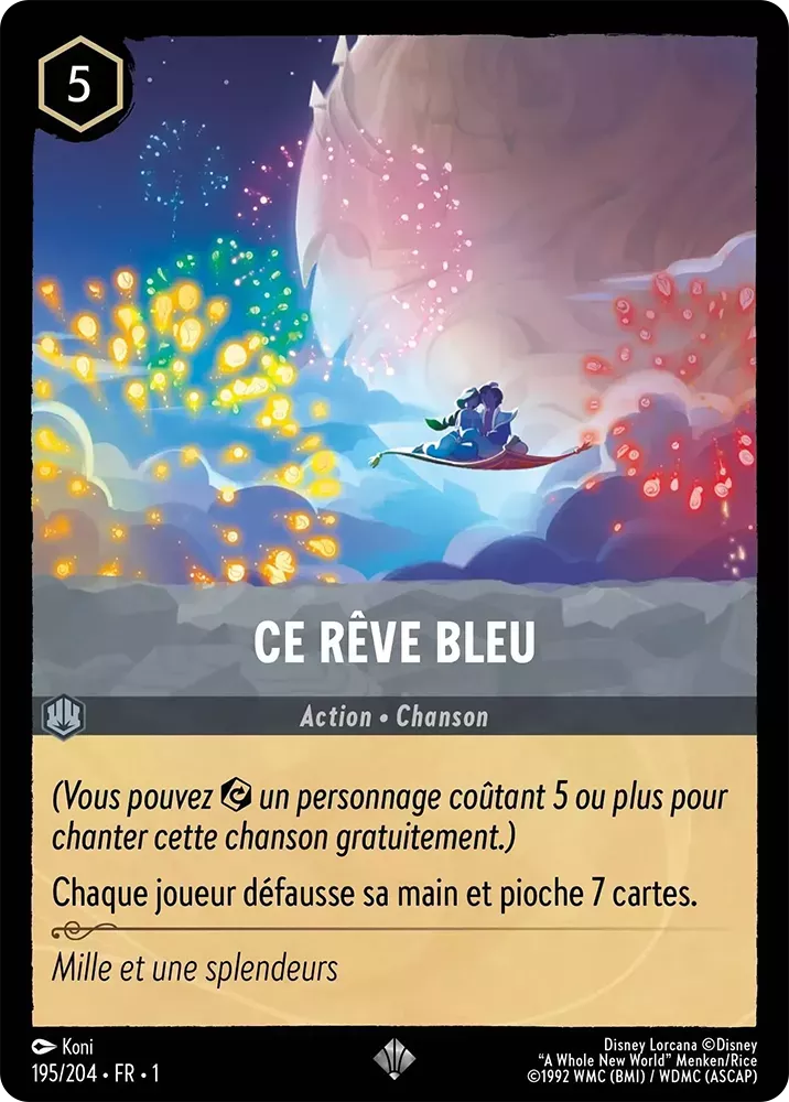 195/204 - Ce Rêve Bleu - Lorcana : Premier Chapitre