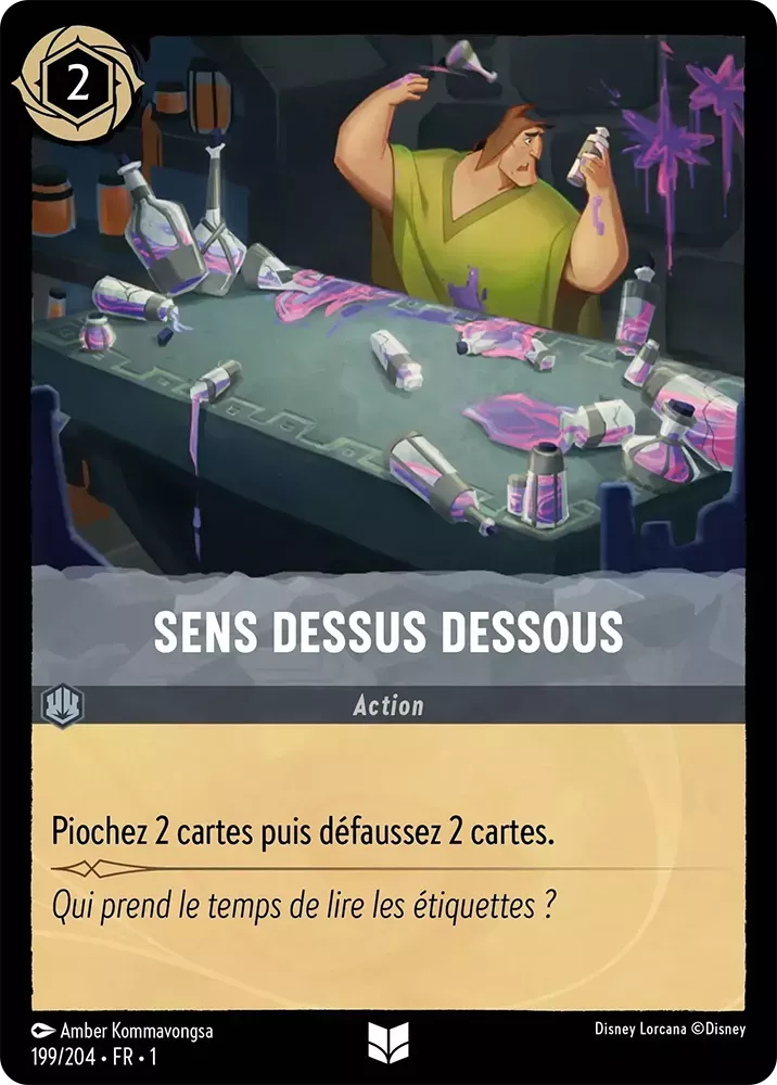 199/204 - Sens Dessus Dessous - Lorcana : Premier Chapitre