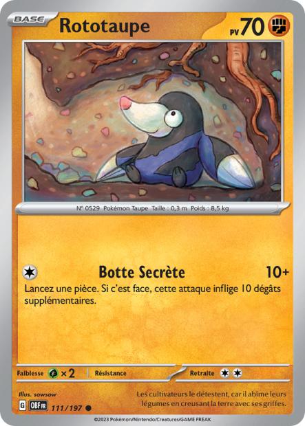 111/197 - Rototaupe - EV03 Flammes Obsidiennes