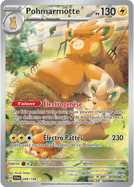 209/198 - Pohmarmotte - EV01 Écarlate et Violet