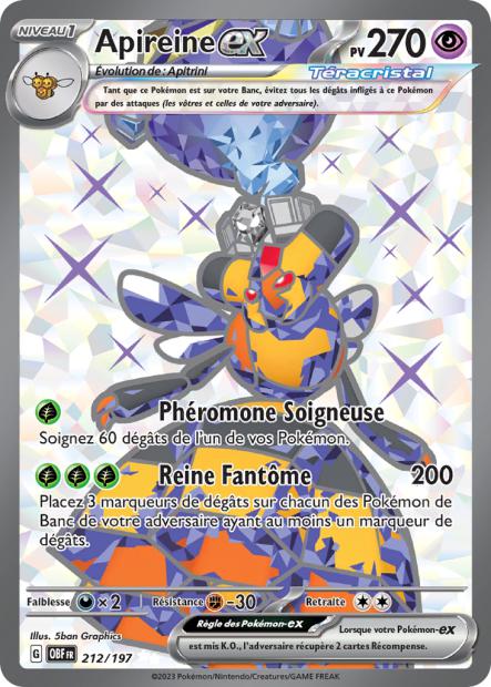 212/197 - Apireine ex - EV03 Flammes Obsidiennes