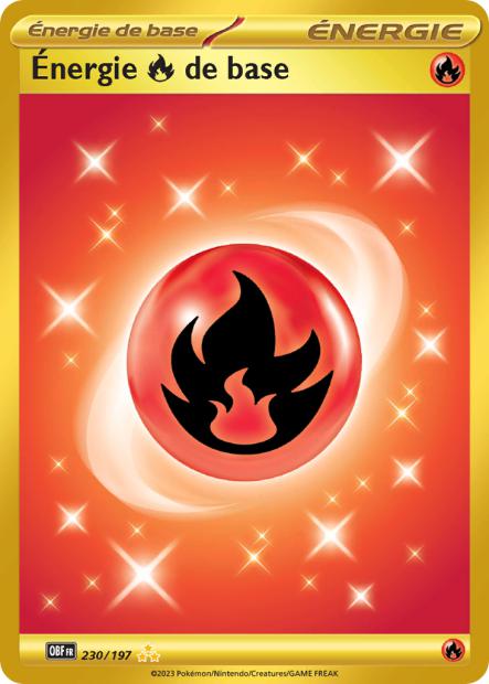 230/197 - Énergie Feu de Base - EV03 Flammes Obsidiennes
