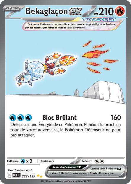 222/197 - Bekaglaçon ex - EV03 Flammes Obsidiennes