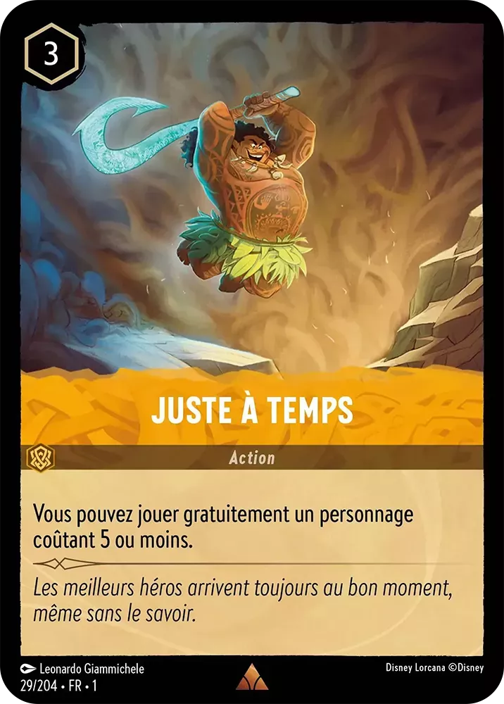 029/204 - Juste à temps - Lorcana : Premier Chapitre