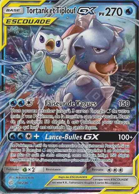 38/236 - Tortank et Tiplouf GX - Eclispe Cosmique