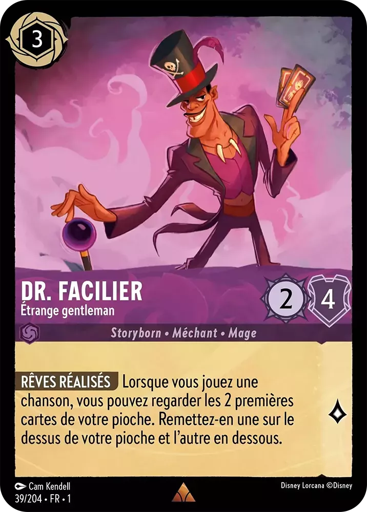 039/204 - Dr. Facilier - Lorcana : Premier Chapitre