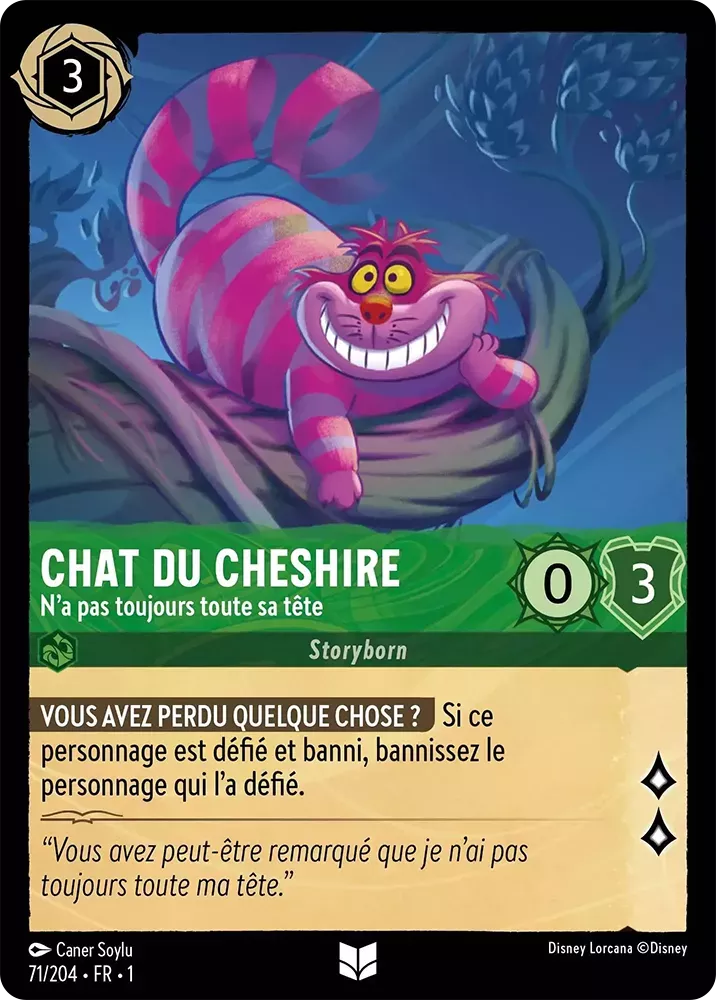 071/204 - Chat du cheshire - Lorcana : Premier Chapitre