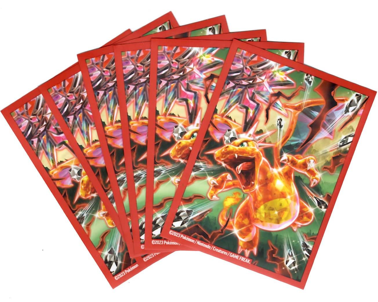 Pokémon - Protèges Cartes - Standard x65 - Collection Premium Dracaufeu Ex - Dracaufeu Téracristal