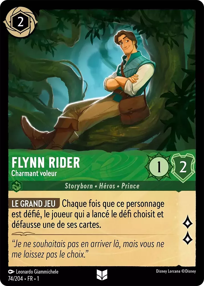 074/204 - Flynn rider - Lorcana : Premier Chapitre