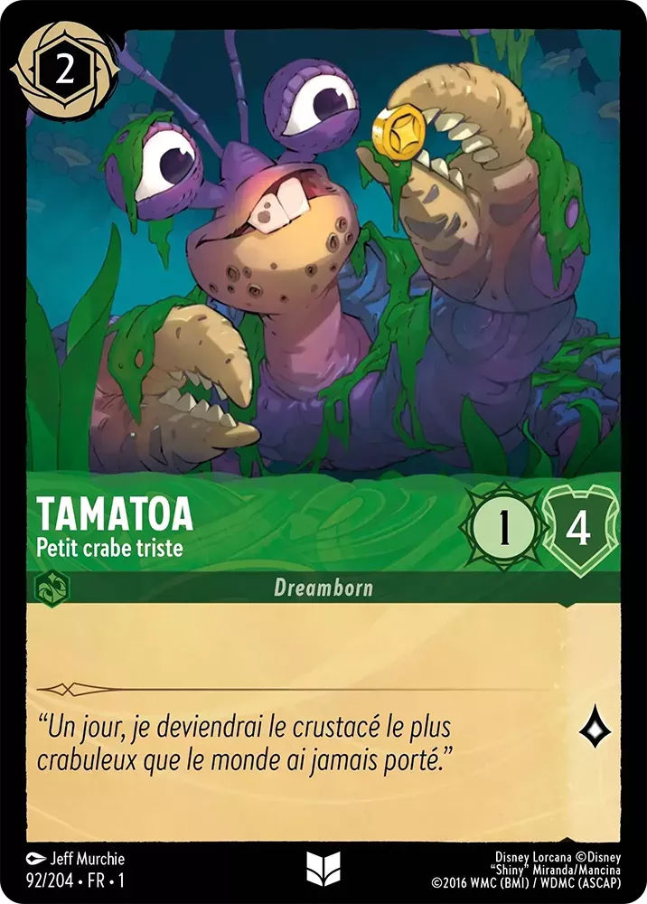 092/204 - Tamatoa - Lorcana : Premier Chapitre