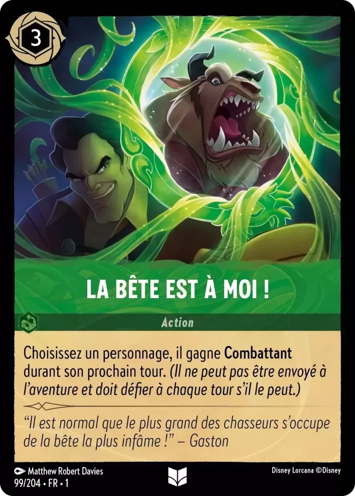099/204 - La Bête est à moi ! - Lorcana : Premier Chapitre