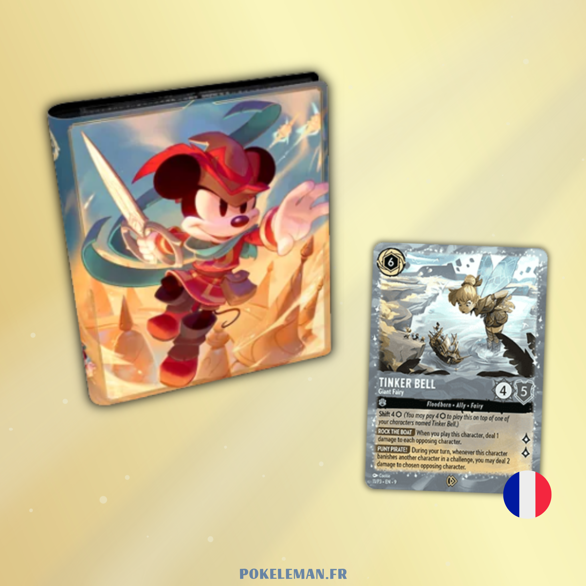 Classeur Mickey + carte promo La Fée Clochette - Chapitre 9 - Fabuleux 🇫🇷