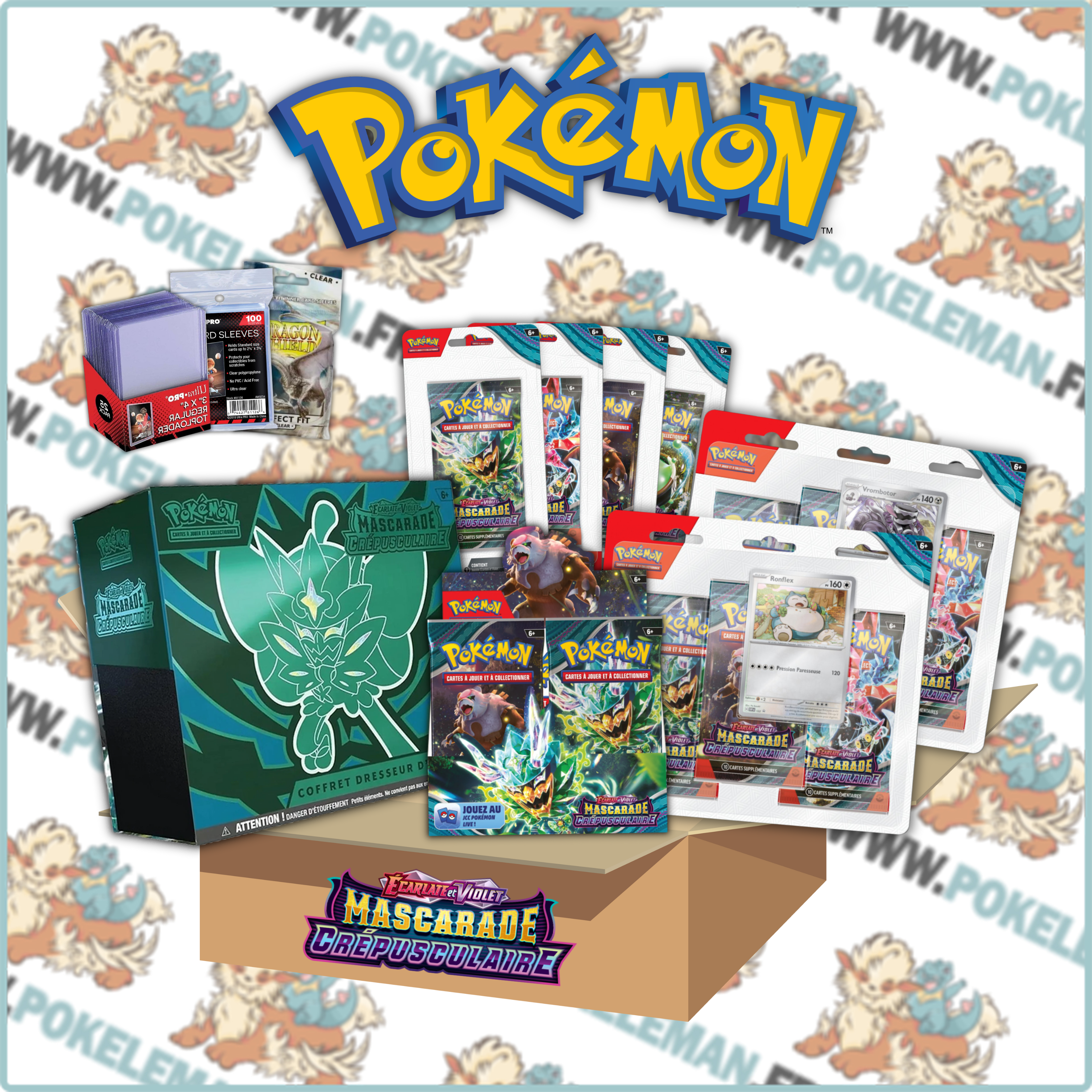 Pack Premium (blister, tripack, etb, display) - EV06 Ecarlate et Violet - Mascarade Crépusculaire 🇫🇷