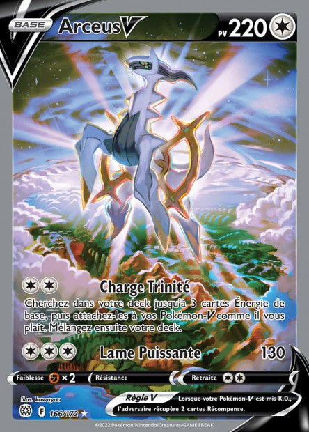 166/172 - Arceus-V - EB9 Stars etincelantes