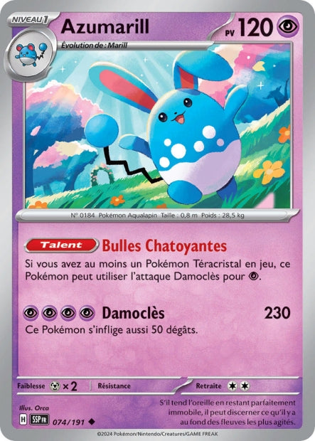 074/191 - Azumarill - EV8 Étincelles Déferlantes