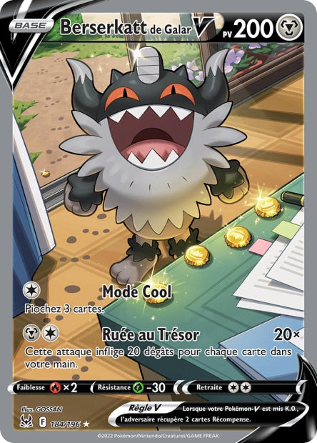 184/196 - Berserkatt de Galar-V - EB11 Origine Perdue
