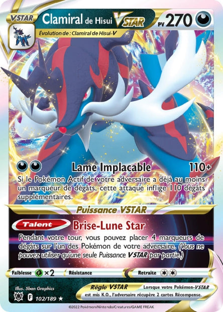 102/189 - Clamiral de Hisui-VSTAR - EB10 Astres Radieux