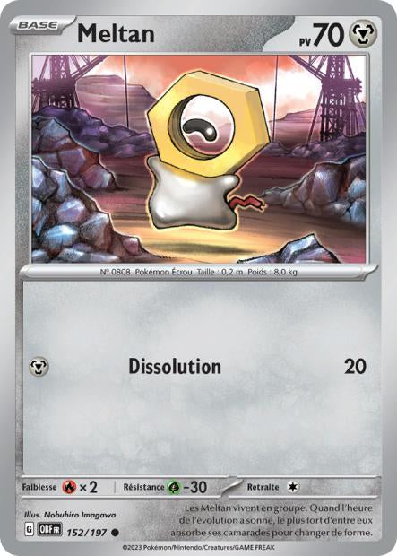 152/197 - Meltan - EV03 Flammes Obsidiennes