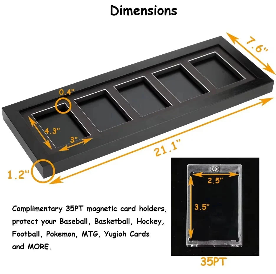 EVORETRO - Vitrine pour cartes - cadre 5 emplacement