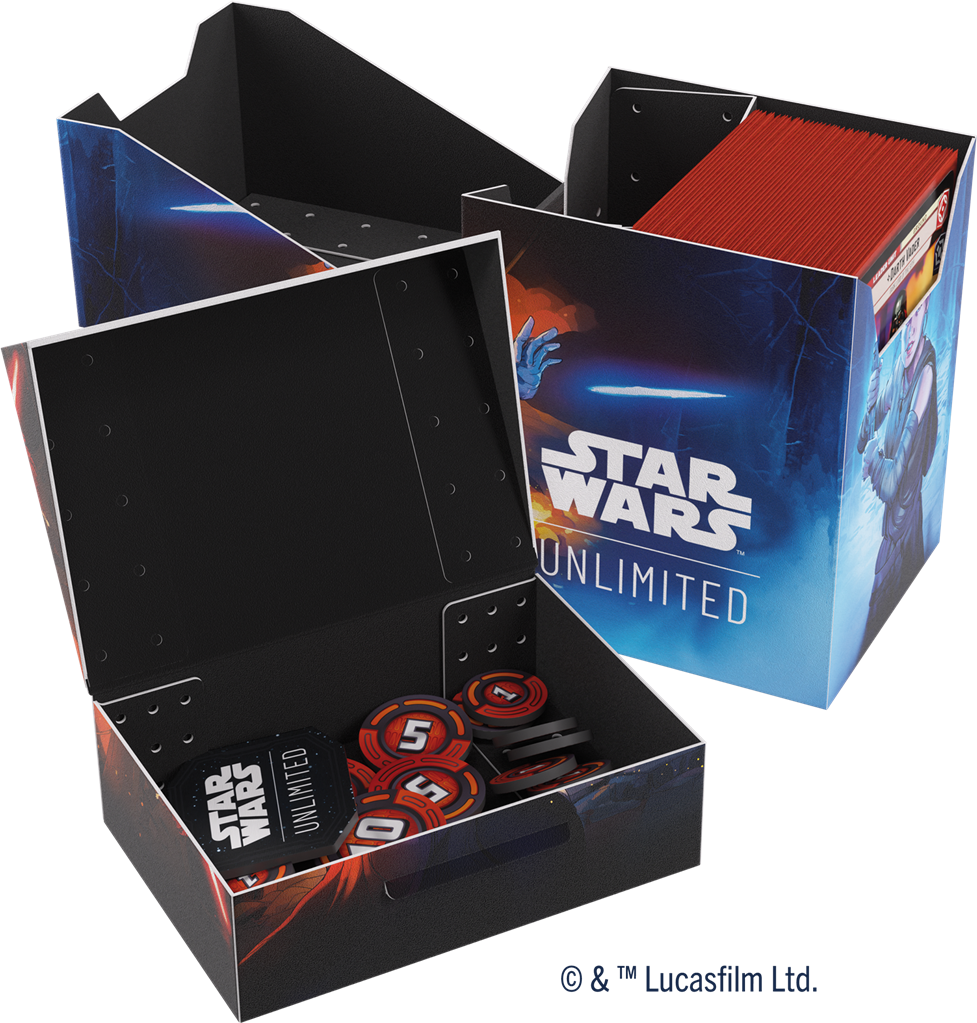 SOFT CRATE GAMEGENIC : Star Wars Unlimited - Ombres de la Galaxie / Rey & Kylo Ren