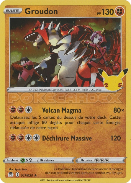 017/025 - Groudon - EB7.5 Célébrations