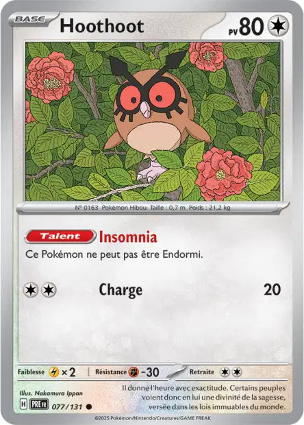 077/131 - Hoothoot - EV8.5 Évolutions Prismatiques
