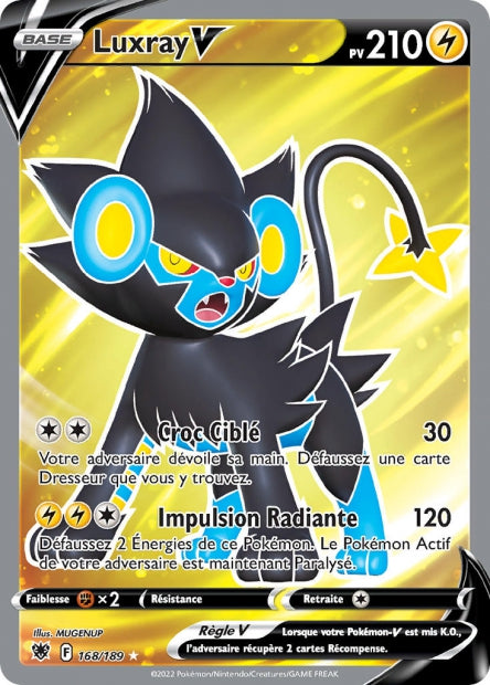 168/189 - Luxray-V - EB10 Astres Radieux