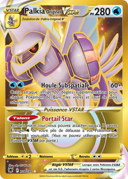 208/189 - Palkia Originel-VSTAR - EB10 Astres Radieux