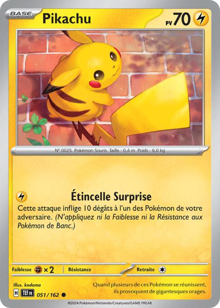 051/162 - Pikachu - EV5 Forces Temporelles