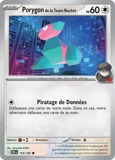 153/182 - Porygon de la Team Rocket - EV10 Rivalités Destinées