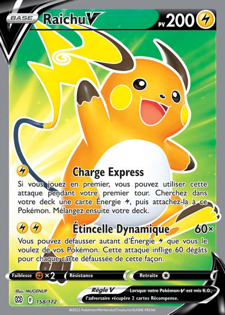 158/172 - Raichu-V - EB9 Stars etincelantes