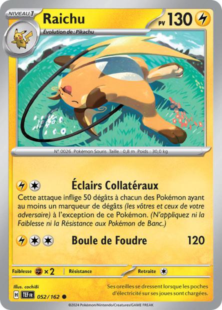 052/162 - Raichu - EV5 Forces Temporelles