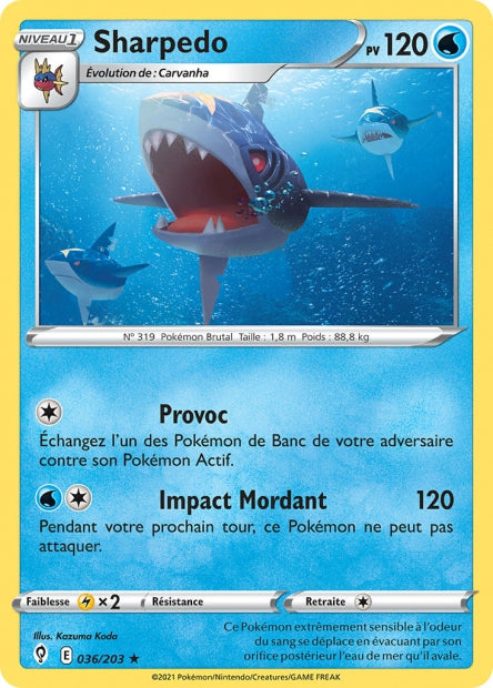 036/203 - Sharpedo - EB7 Evolution Celeste