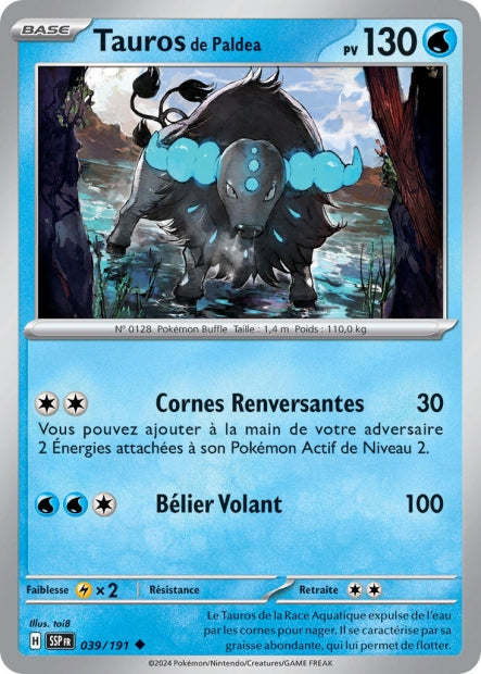 039/191 - Tauros de Paldea- EV8 Étincelles Déferlantes