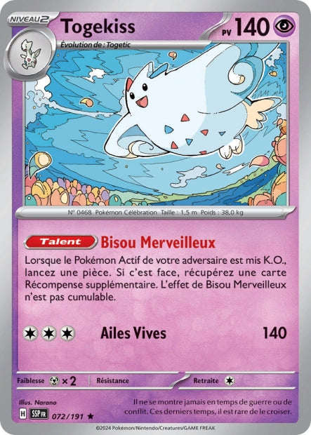 072/191 - Togekiss - EV8 Étincelles Déferlantes