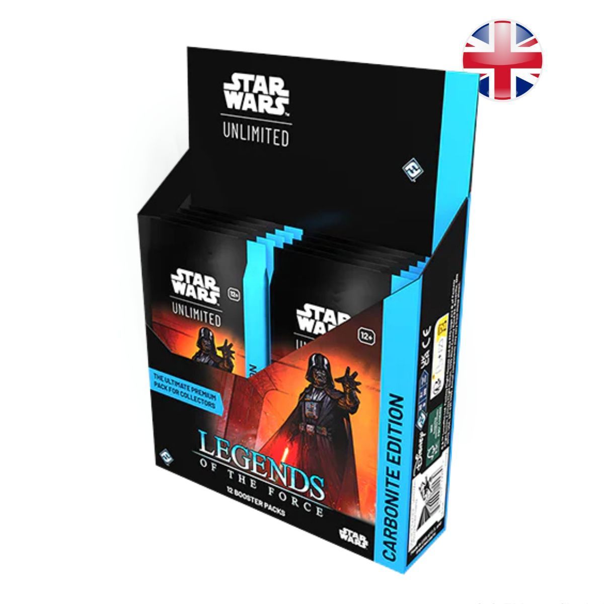 Display de 12 boosters - Star Wars Unlimited - Legends of the Force - Collector Carbonite Edition EN