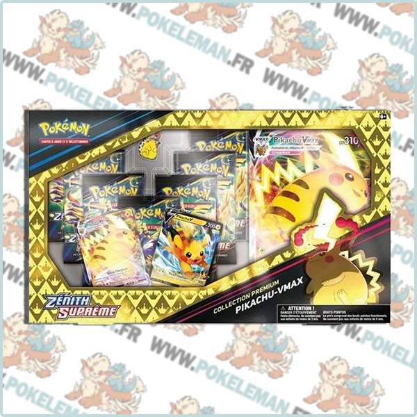 Coffret Collection Premium - Pikachu VMAX - EB12.5 Zénith Suprême 🇫🇷 (7 boosters)