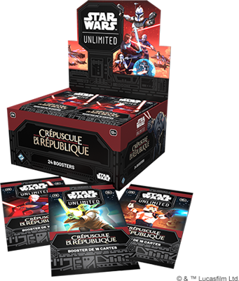 Display de 24 boosters - Star Wars Unlimited - Crépuscule de la République FR