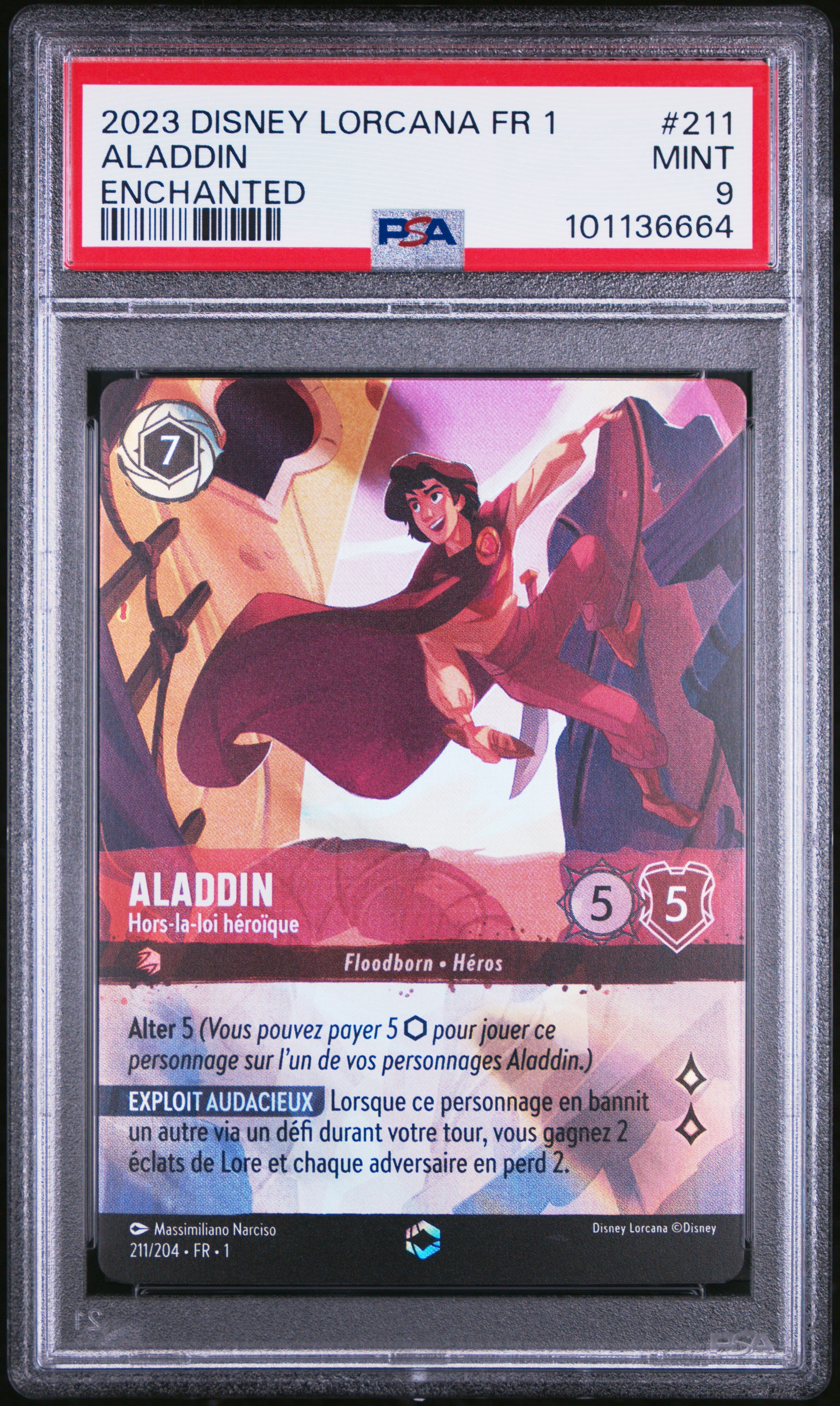 Aladin 211/204 - Premier chapitre - Disney Lorcana - PSA 9