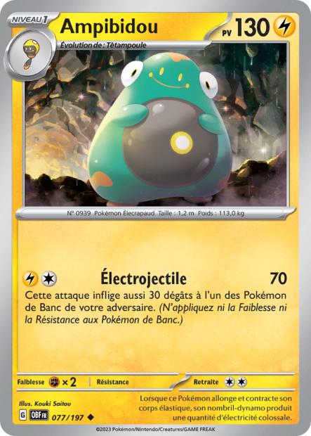 077/197 - Ampibidou - EV03 Flammes Obsidiennes