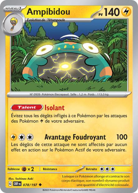 078/197 - Ampibidou - EV03 Flammes Obsidiennes