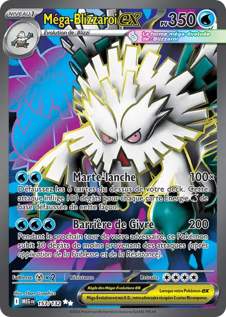 157/132 - Mega Blizzaroi Ex - ME01 Méga-Évolution